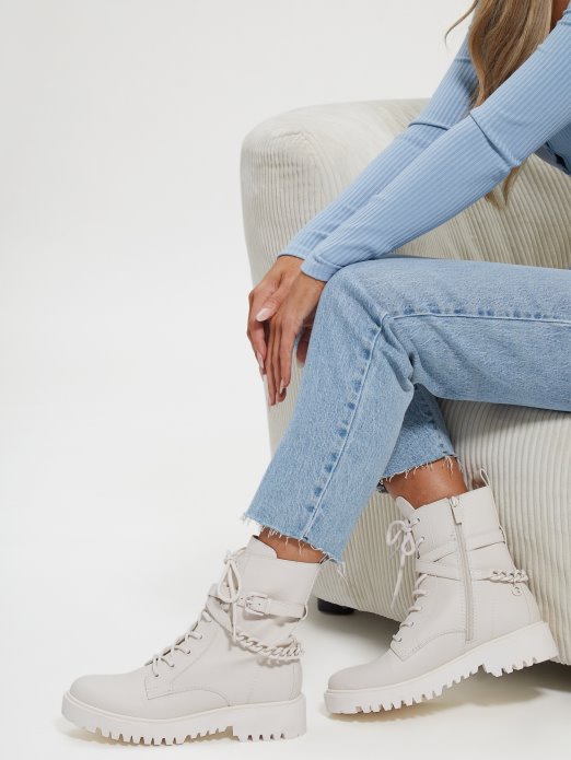 Olisie Korisne čizme S Kopčom Guess Shopping Slonovača 150