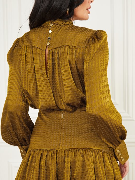 Olive Gold Prince Of Wale Millie Haljina Pogodi Shopping