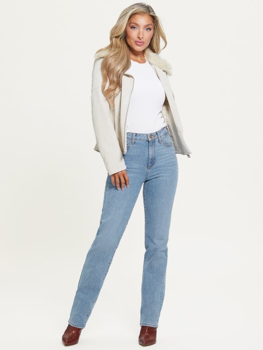 Olivia Moto Jakna Pearl Oyster Guess Shopping