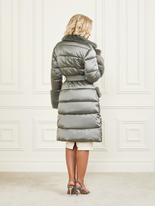 Općenito Smeđi Multi Guess Shopping Bessie Dugi Pufer Kaput