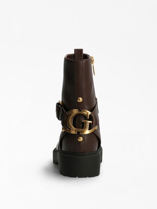 Oracia čizma S Kopčom Guess Shopping Smeđa