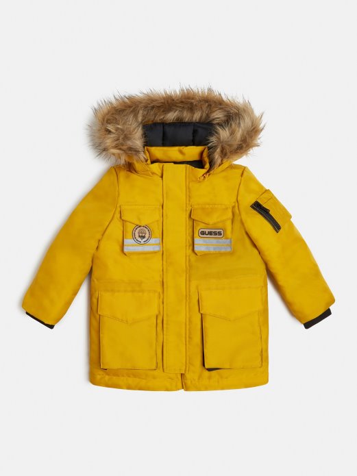 Parka S Kapuljačom Guess Shopping Narančasta