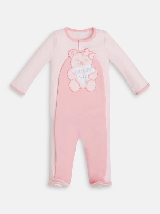 Patch Prednji Logo Kombinezon Guess Shopping Roza