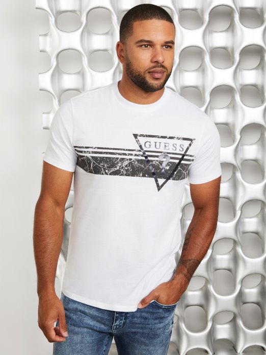 Pekah Logo Majica S Okruglim Izrezom čista Bijela Guess Shopping