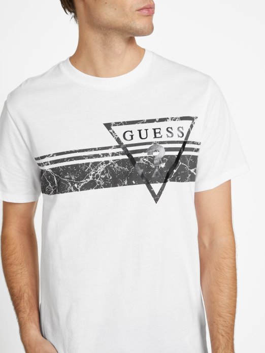 Pekah Logo Majica S Okruglim Izrezom čista Bijela Guess Shopping