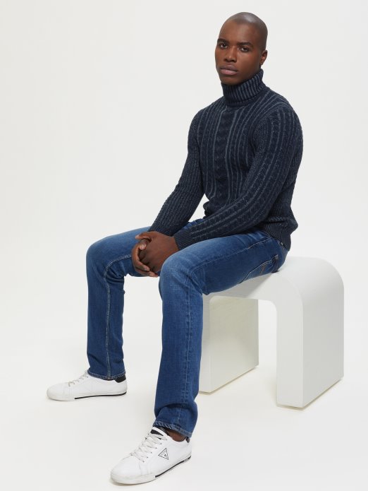 Phil Kabelski Pulover Od Mješavine Vune Guess Shopping Tamnoplava Kombinacija Vrijeska