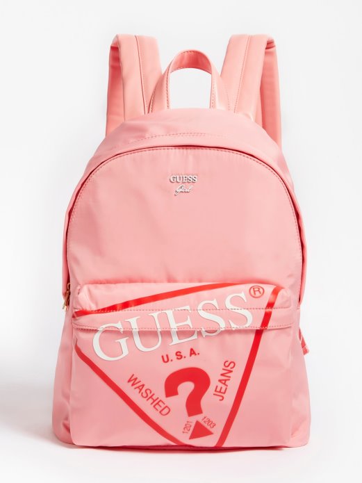 Pink Nore Logo Trokut Ruksak Guess Shopping