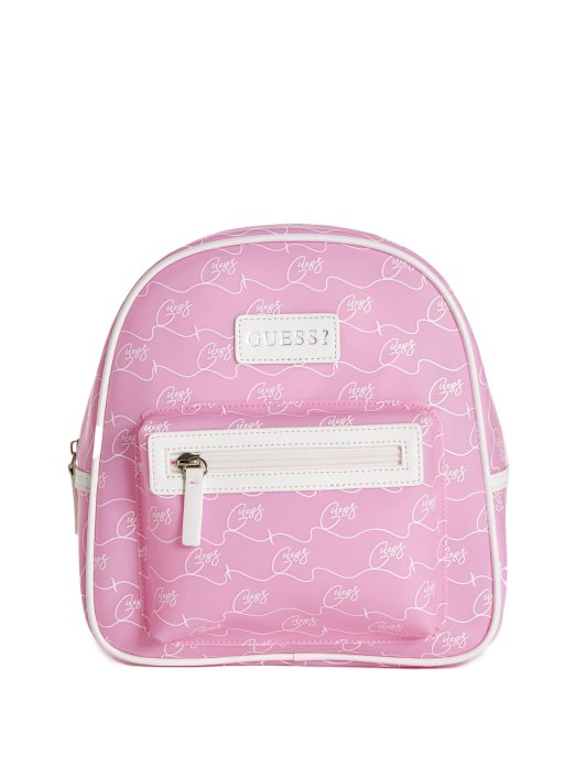Pink Script Logo Jelly Ruksak Guess Shopping