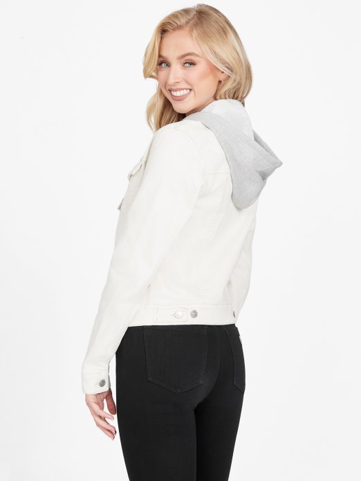 Planinska Bijela Guess Shopping Eko Stella Traper Jakna S Kapuljačom
