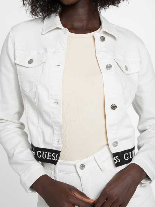 Planinska Bijela Jakna S Logotipom Camil Guess Shopping