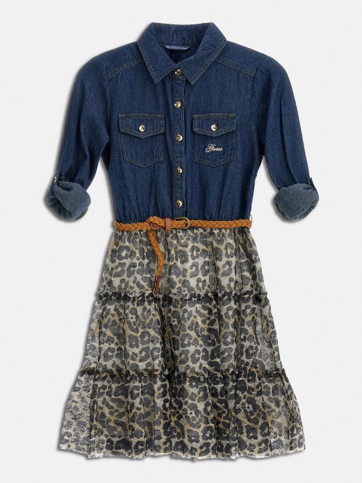 Plava Guess Shopping Haljina Sa životinjskim Printom