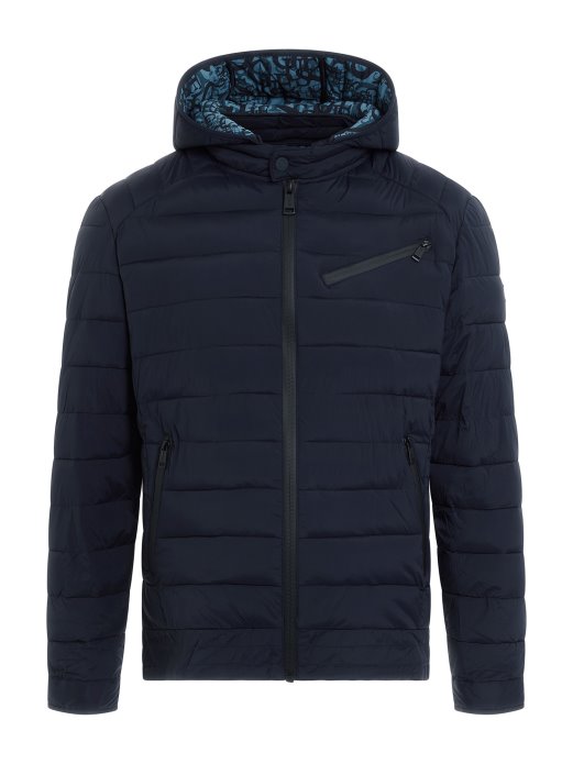 Plava Guess Shopping Tech Rastezljiva Najlonska Puferica