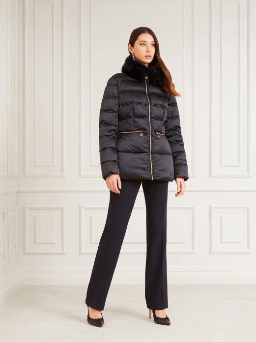 Plava Marciano Podstavljena Satenska Jakna Guess Shopping