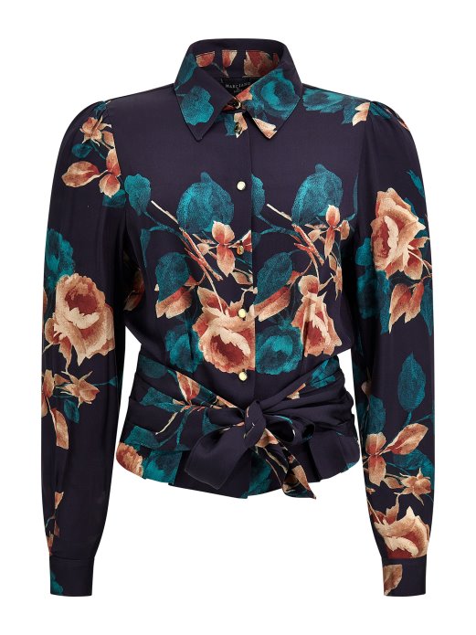Plava Multi Marciano Košulja S Cvjetnim Printom Guess Shopping