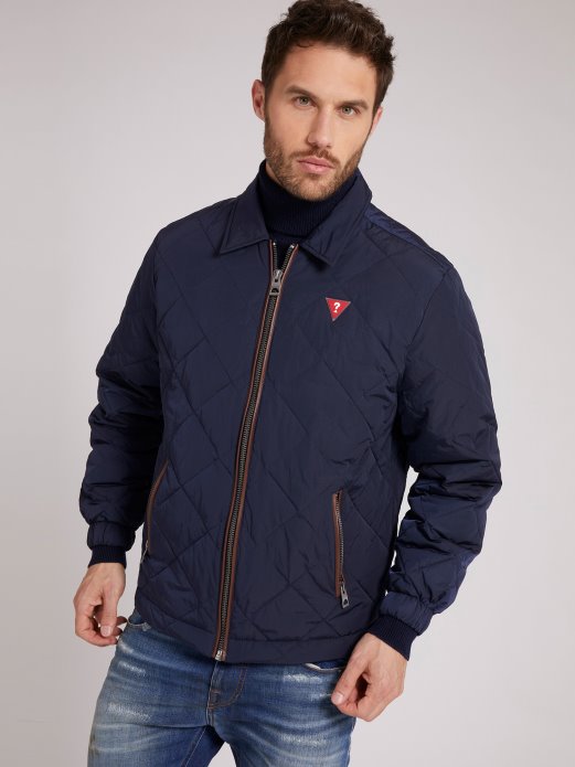 Plava Prošivena Jakna Za Kupovinu