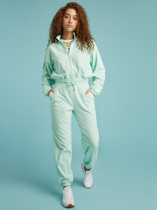 Plave Sveobuhvatne Hlače S Printom Guess Shopping