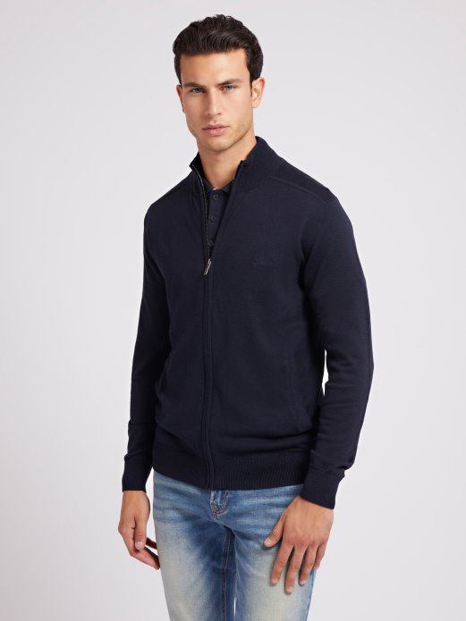 Plavi Guess Shopping Kardigan S Patentnim Zatvaračem