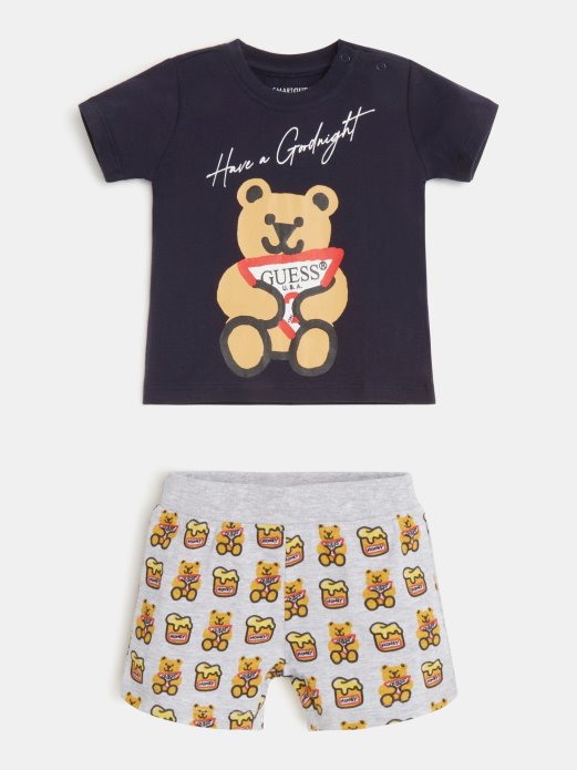 Plavi Guess Shopping Majica I Kratke Hlače Set