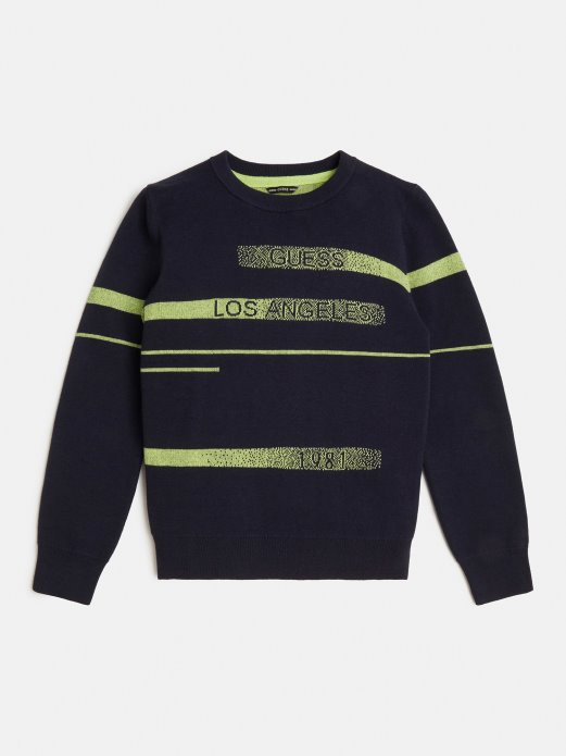 Plavi Prugasti Džemper Pogodi Kupnju