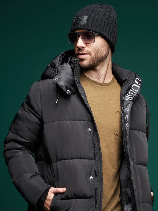 Pletena Kapa Guess Shopping Crna