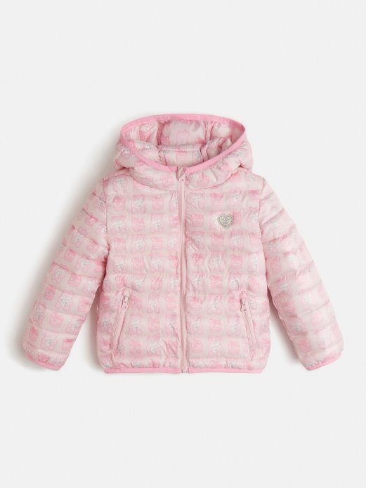 Po Cijelom Printu Puffer Pink Guess Shopping