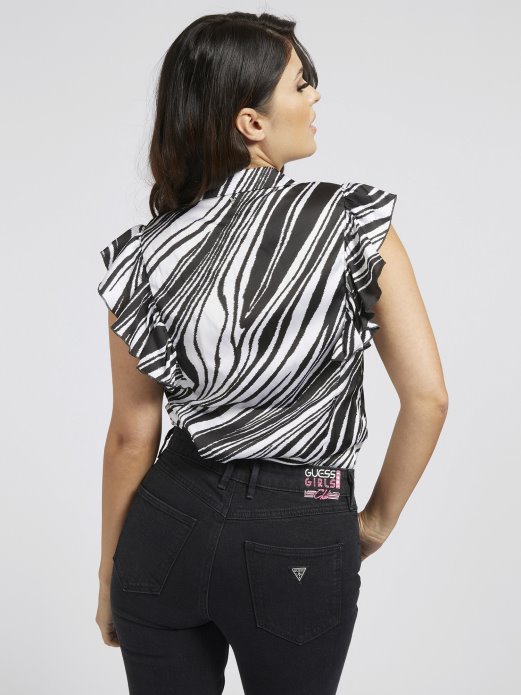 Po Cijelom Printu Satenska Košulja Guess Shopping