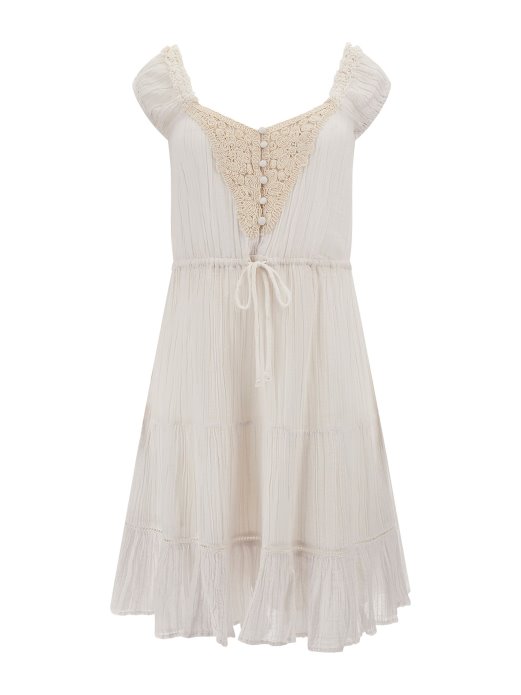 Pogodite Kupiti Bijelu Krojnu I široku Haljinu