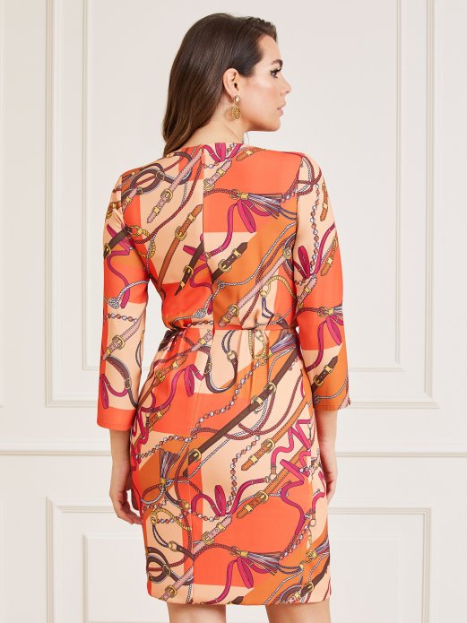 Pogodite Shopping Nijanse Narančaste Marciano Preko Cijele Haljine S Printom