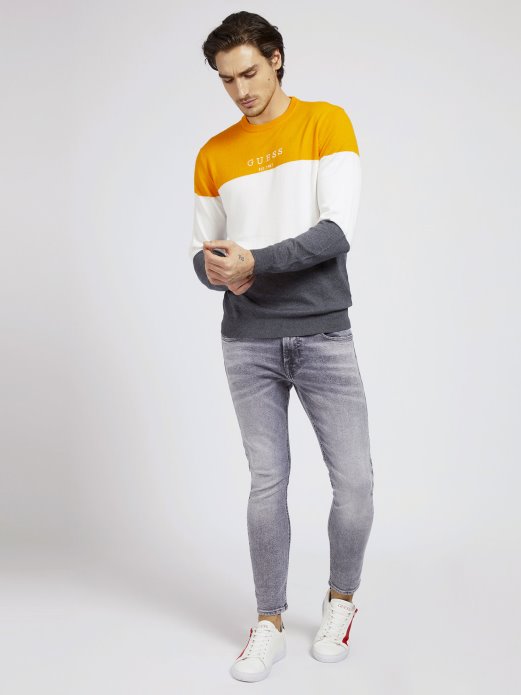 Pogodite Shopping Nijanse Narančastog Prugastog Džempera