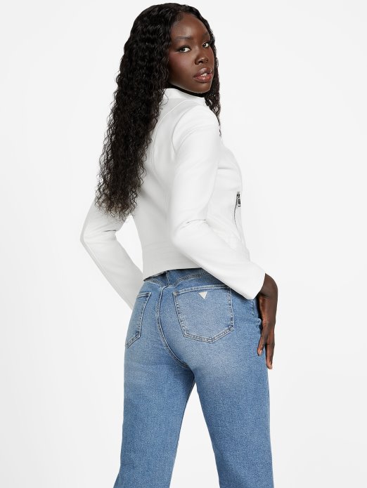 Popal Jakna Od Umjetne Kože Guess Shopping Dove Bijela