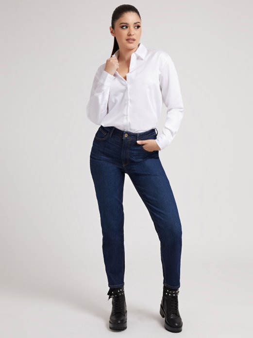 Popeline Košulja Guess Shopping Bijela