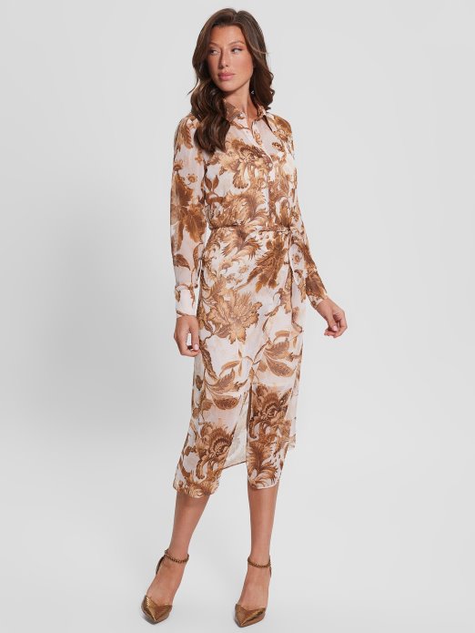 Porculanski Cvjetni Print Br Guess Shopping Eko Lama Haljina S Printom