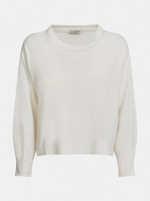 Postavljeni Ispis Logotipa Džemper Bijeli Guess Shopping