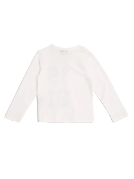 Prava Bijela Majica Dugih Rukava S Guess Logom (2-7)