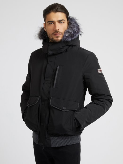 Prava Pufer Crna Guess Shopping