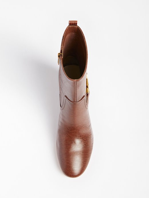 Prave Kožne Sabean Niske čizme Bež Guess Shopping