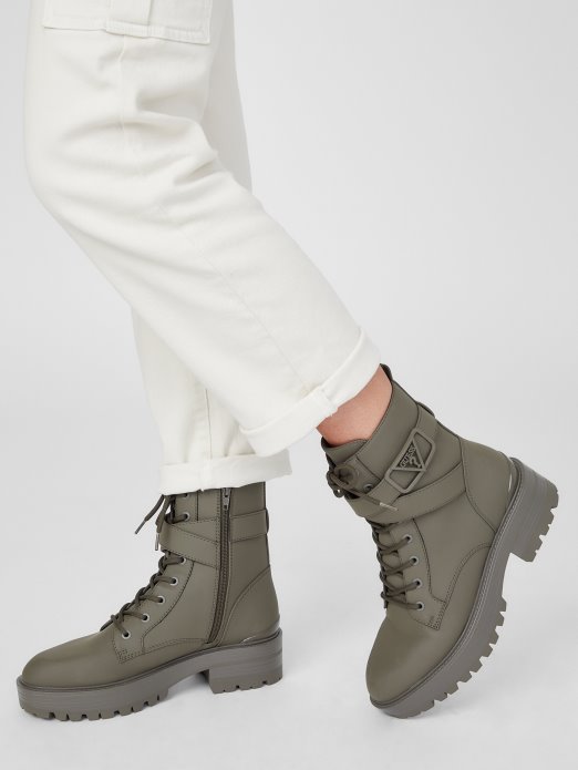 Prašnjavo Zelene Ravne Borbene čizme Guess Shopping