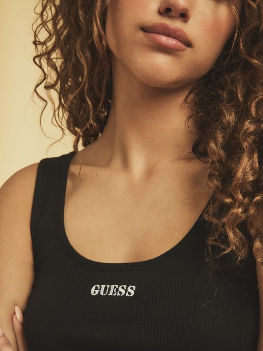 Prednji Logo Top Guess Shopping Black