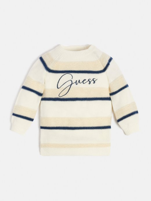 Prugasta Džemper Haljina Bijela Guess Shopping