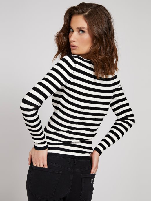 Pulover Od Mješavine Viskoze Višebojni Uzorak Pogodne Kupnje