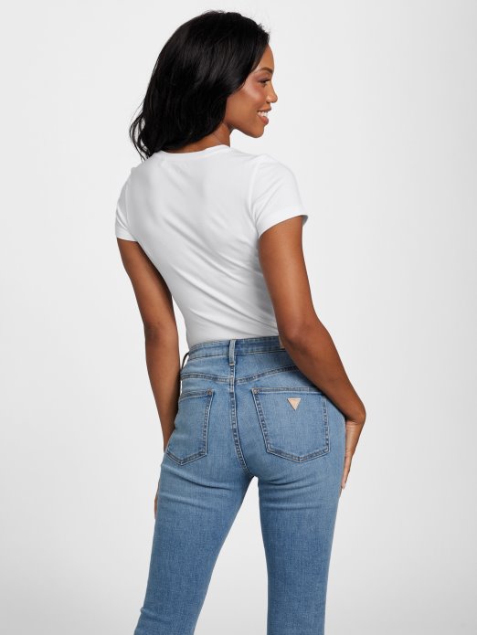 Pure White Guess Shopping Frances Tee