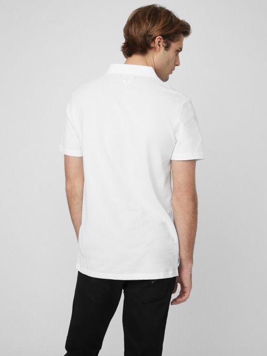 Pure White Guess Shopping Keith Polo