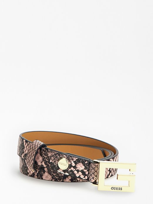 Python Print Belt Pink Guess Shopping