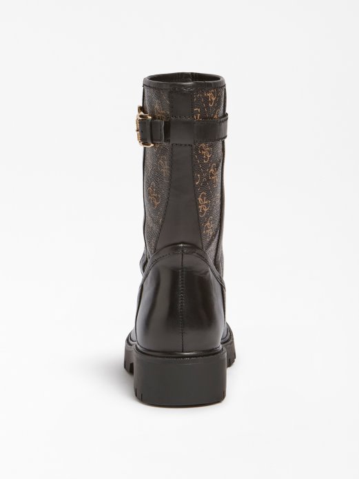 Radlyn Prave Kožne Gležnjače Guess Shopping Smeđe