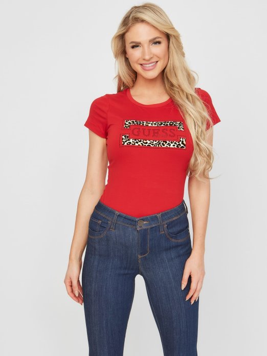 Ragbi Crvena Majica S Logotipom Capri Guess Shopping
