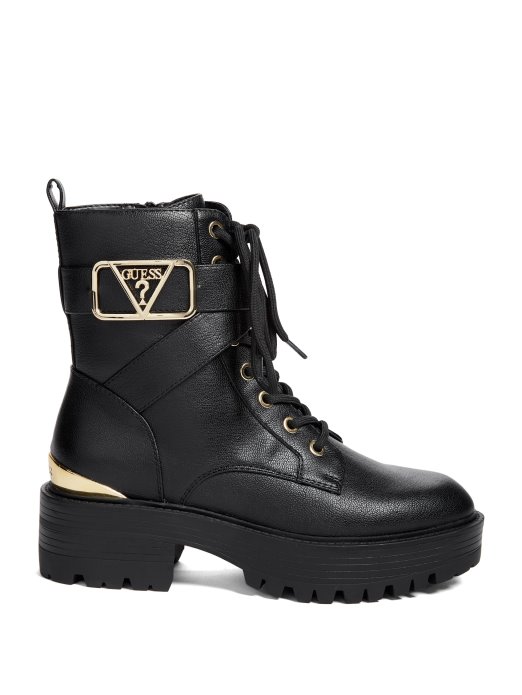 Ravne Borbene čizme Crne Guess Shopping