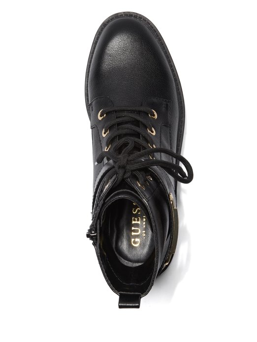 Ravne Borbene čizme Crne Guess Shopping