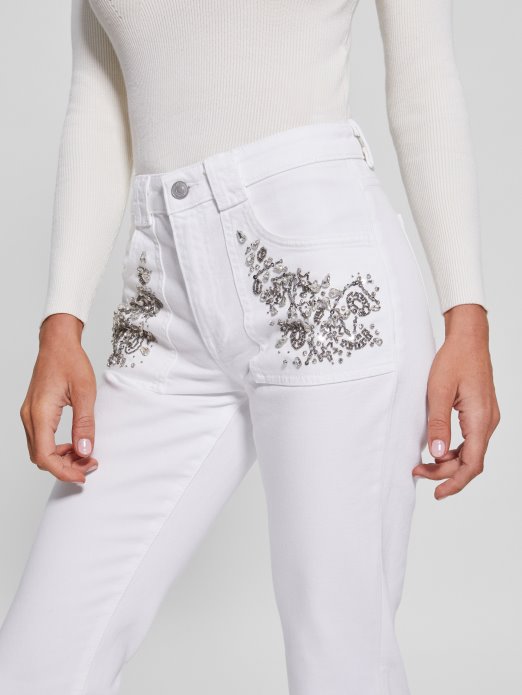 Rayna Dječje čizme Traperice Guess Shopping Pure White Multi