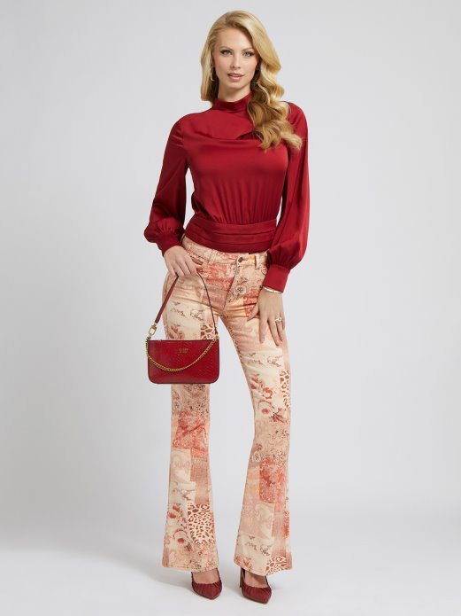 Red Guess Shopping Open Back Body