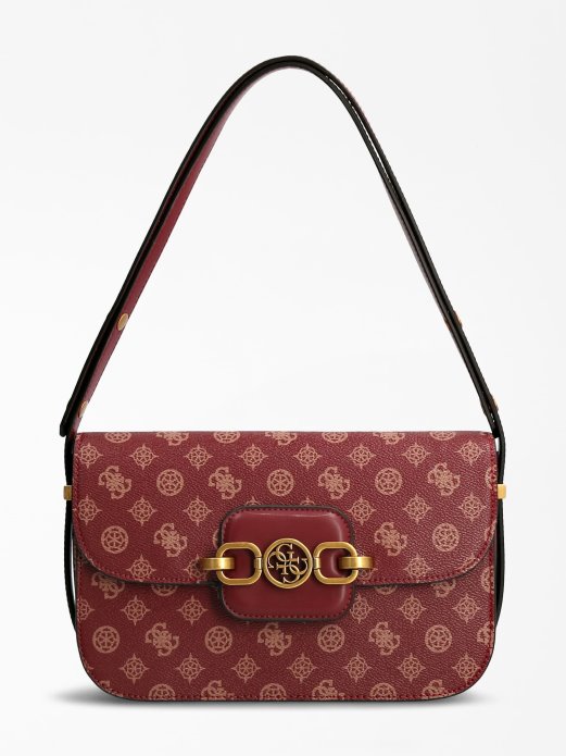 Red Multi Hensely 4g Peony Logo Torba Za Rame Guess Shopping